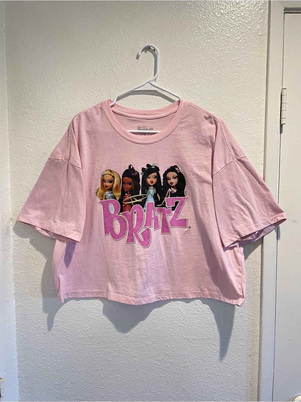 💋 BRATZ Doll Core Four Graphic Tee Pink Oversized Plus Size 2X